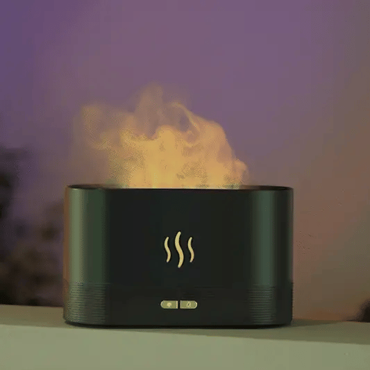 Ultrasonic Aromatherapy Flame Humidifier & Diffuser